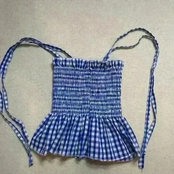 LF Gingham Crop Top - Picture 1 of 3